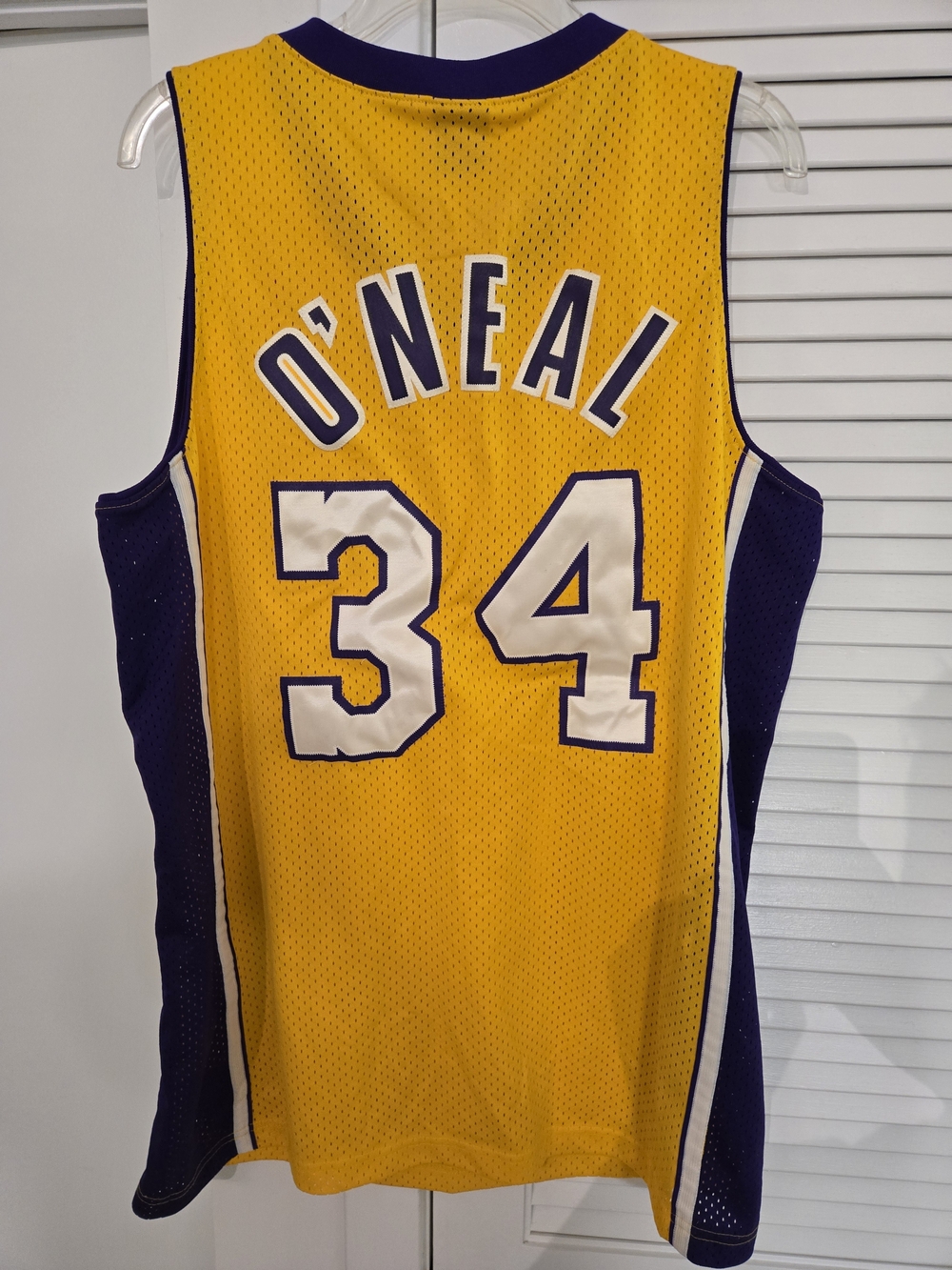 Nike Los Angeles Lakers O'Neal #34 Jersey - Yellow & Purple